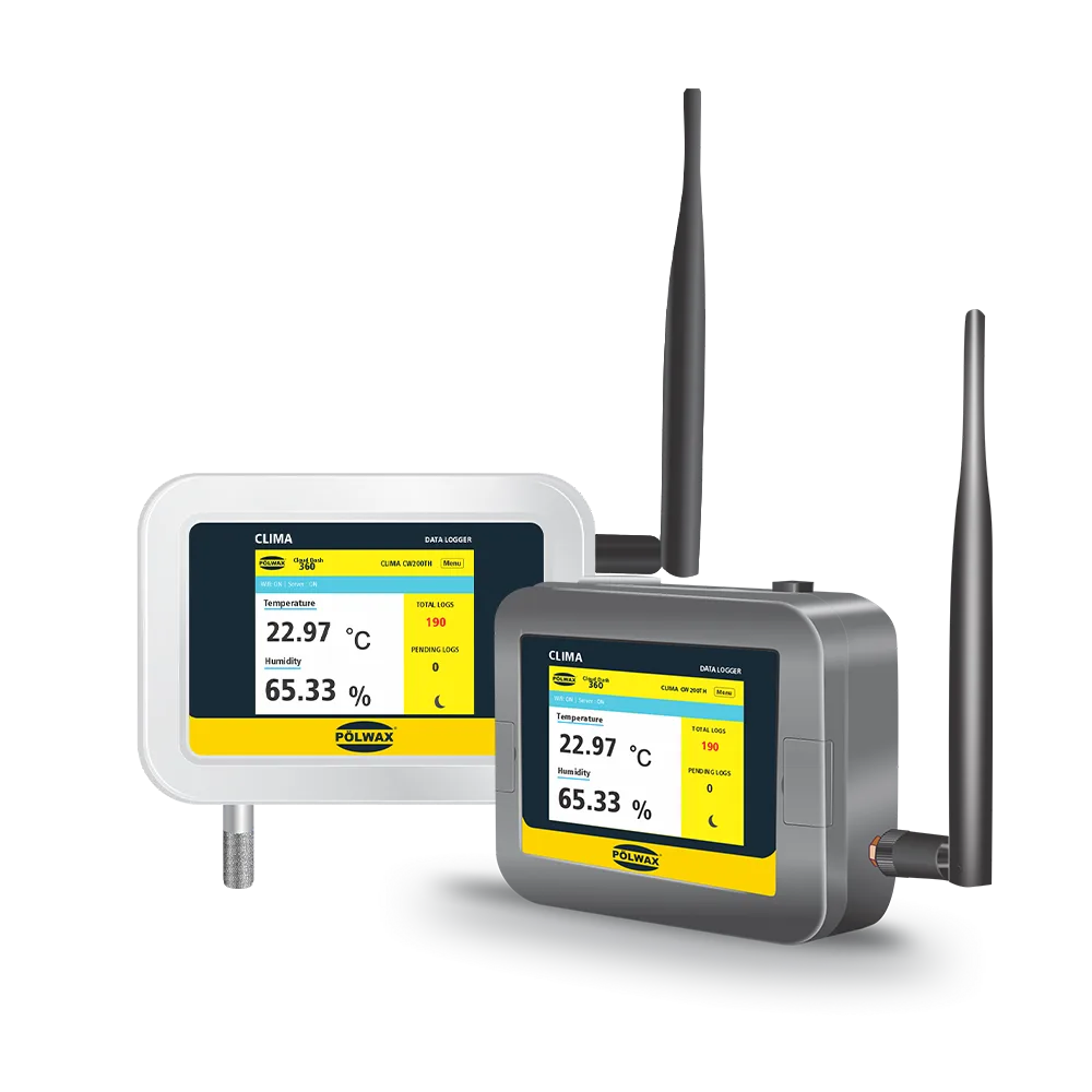 Polwax WiFi GSM LAN Datalogger for pharmaceutical environmental monitoring